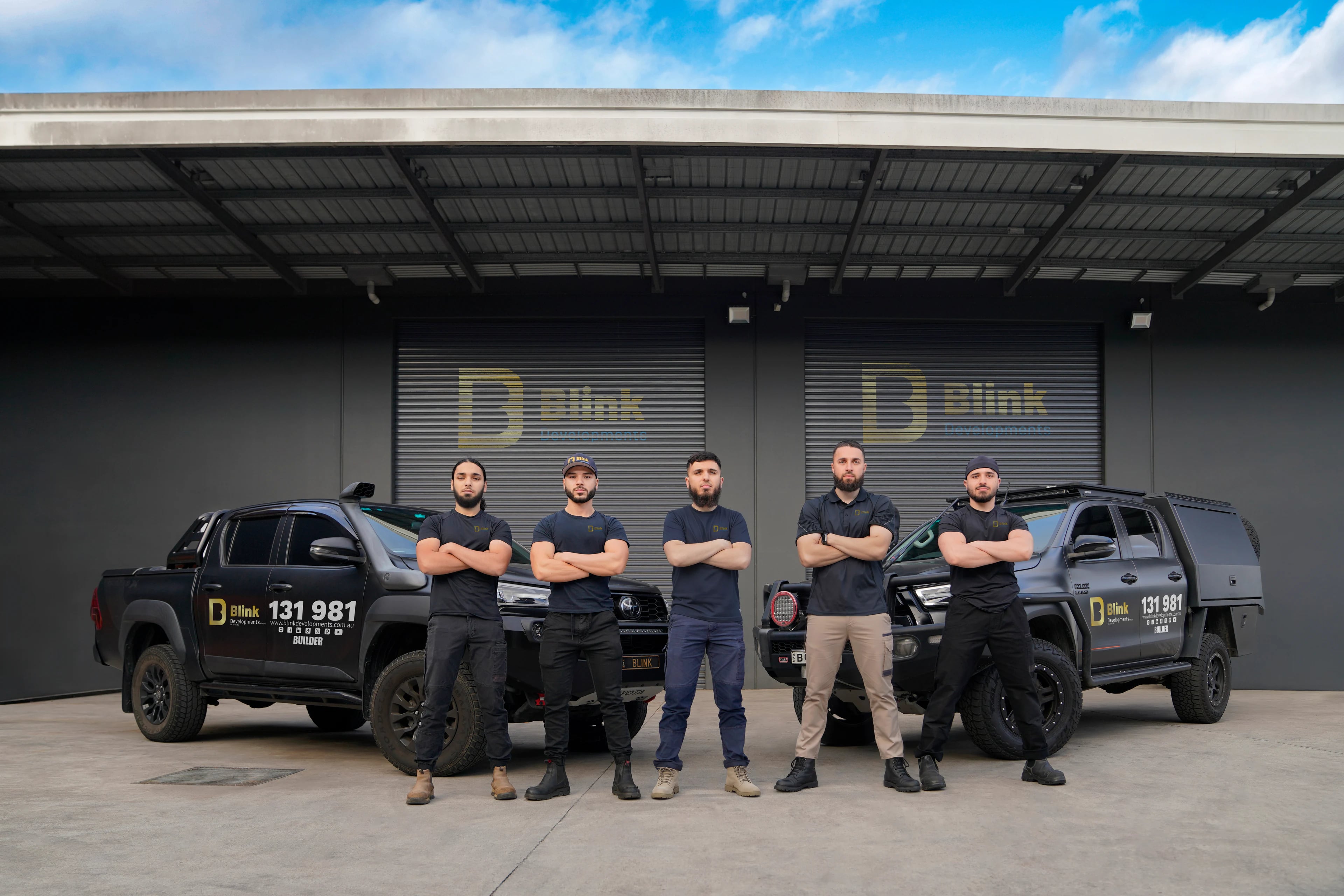 The Bathroom Renovation Revesby team with their work vehicles